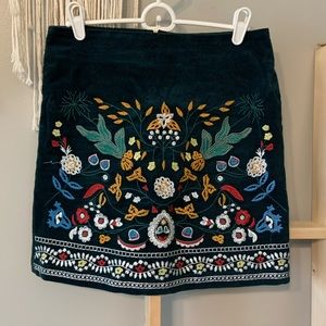 Corduroy Mini Skirt